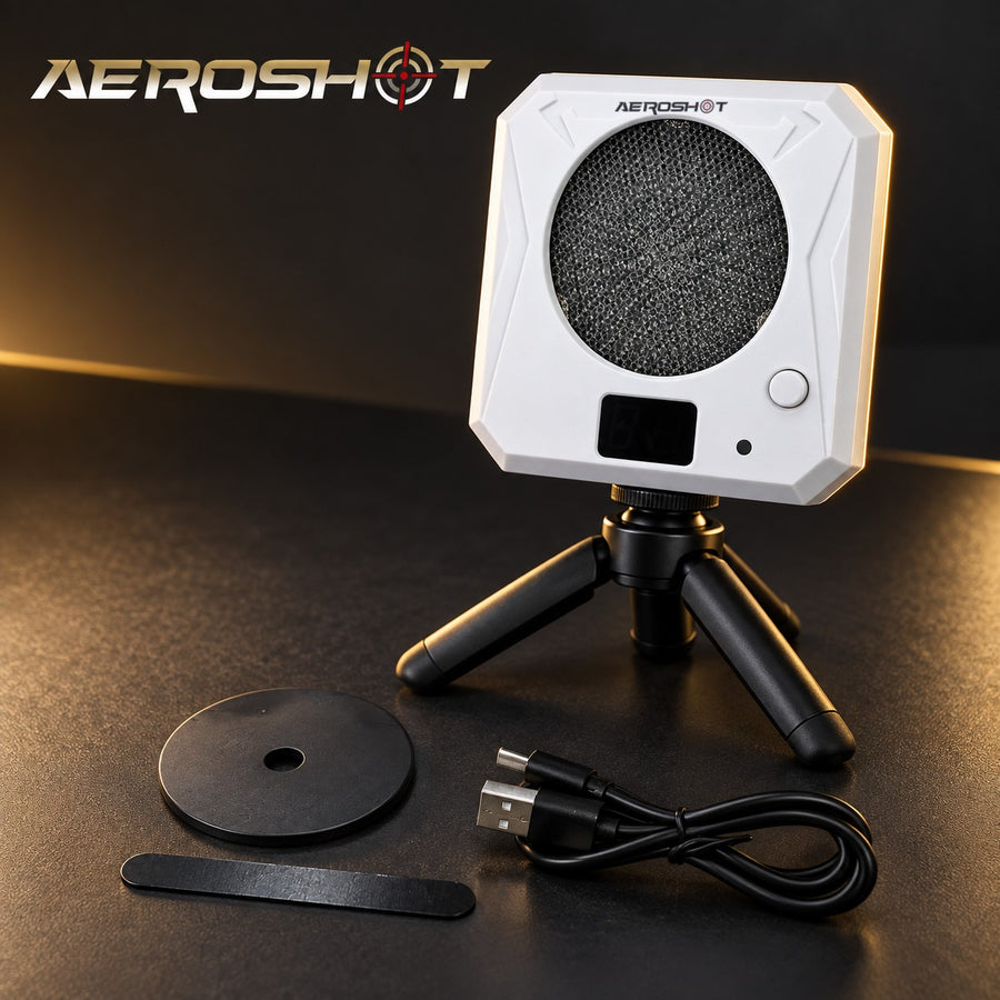 Laser target on a tripod