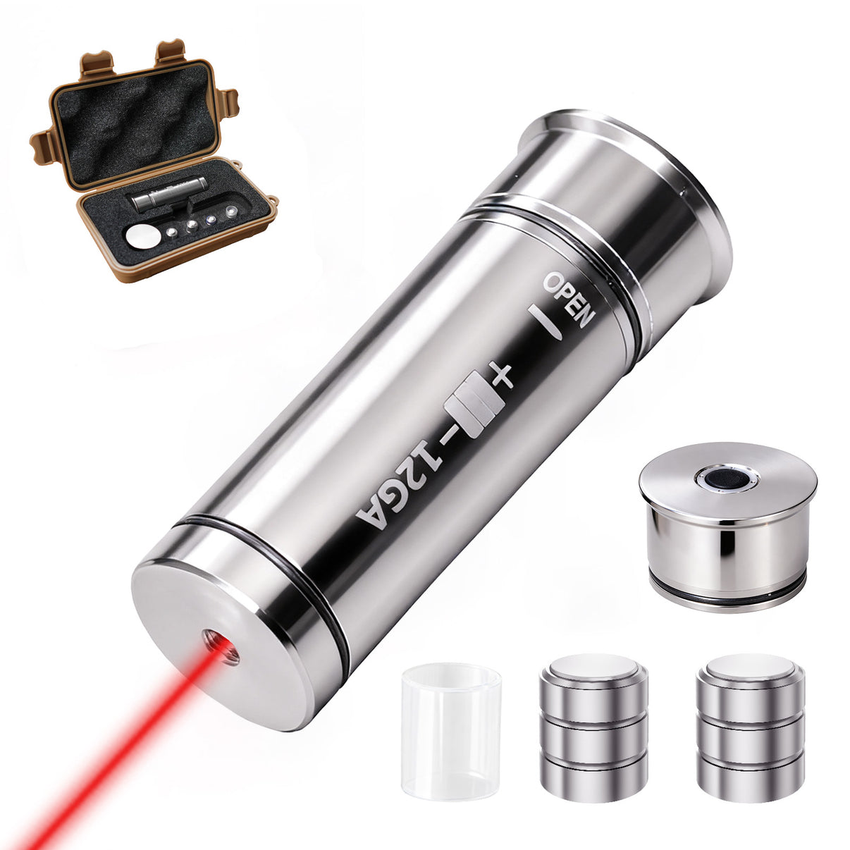 dry fire laser training cartridge 12Gauge with adapters and boresighter kit