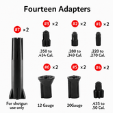 Aeroshot X03 Complete Adapter Kit (2 Full Sets) with Case