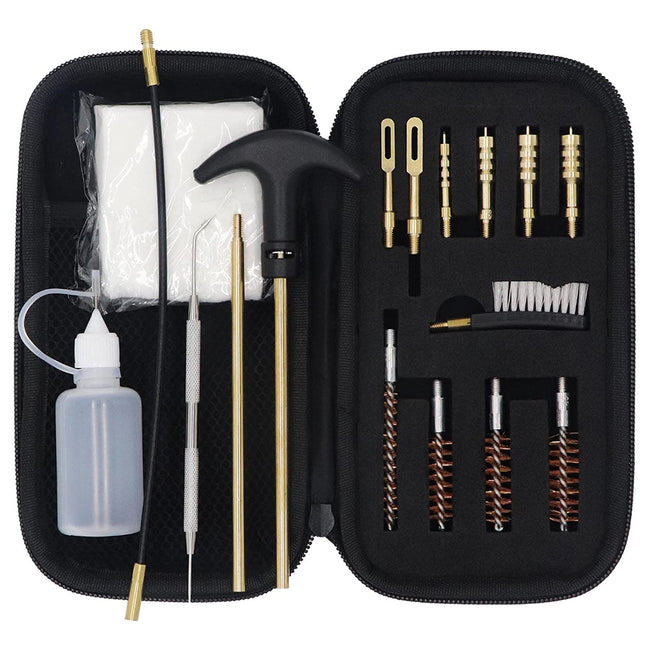 Compact Multi-Caliber Pistol Cleaning Kit