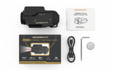 Aeroshot GAL-B pistol light box contents: light, USB-C charging cable, Allen wrench, and user manual