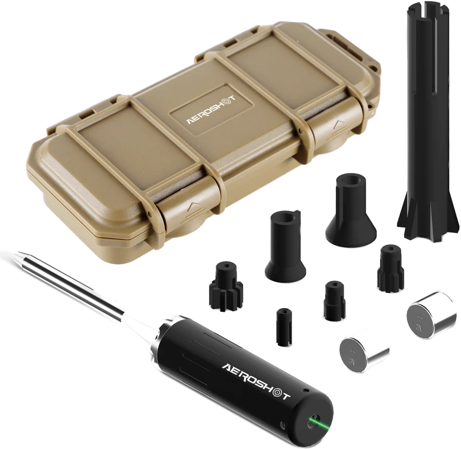 Original X03 Green laser bore sight kit with case and adapters