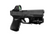 Aeroshot GAL-B light and laser mounted on a Glock pistol with a red dot optic, side profile